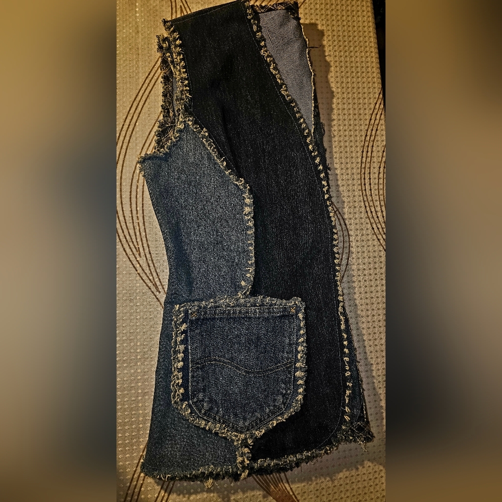 Womens jean vest